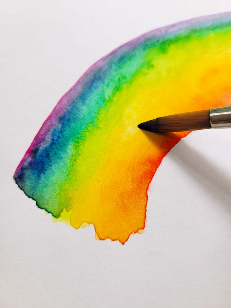 rainbow watercolor